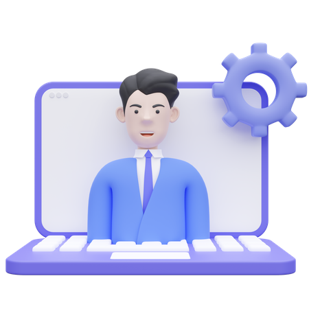 Man Power In Business  3D Icon