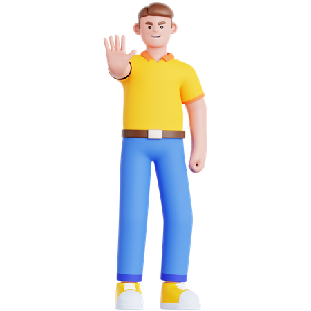 Man Rejection Pose  3D Icon