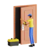 Man Repairing Door