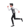 man running pose 3d logos