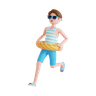 running male emoji 3d