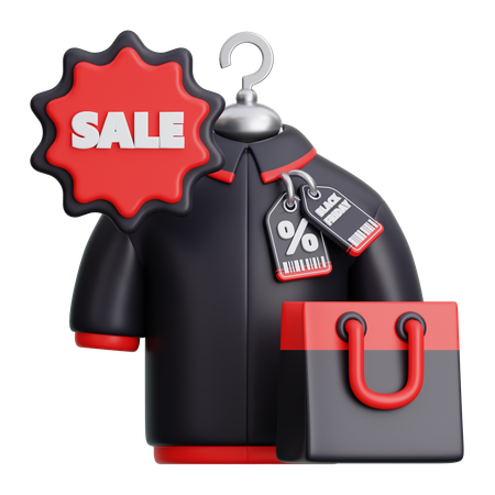 Man Shirt in Sale  3D Icon