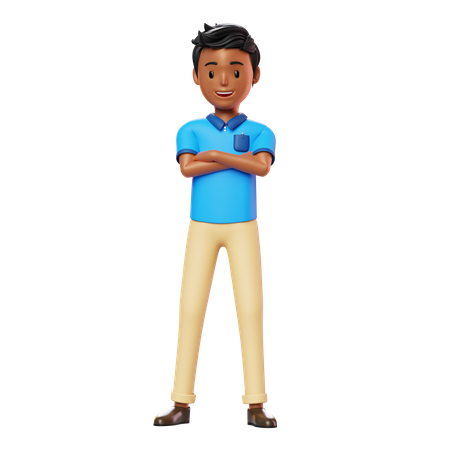 Man standing  3D Illustration