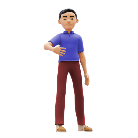 Man standing 3D Illustration