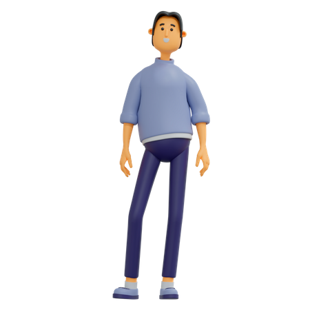 Man standing  3D Illustration
