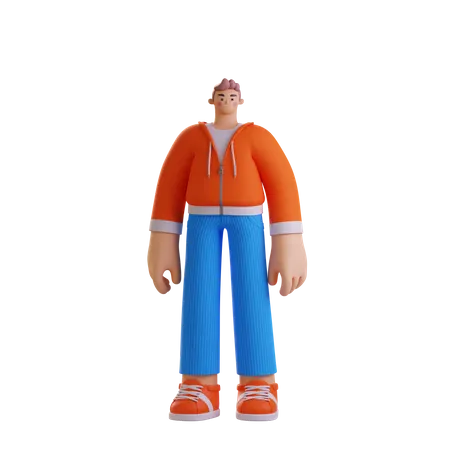 Man standing  3D Illustration