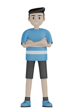 Man Sport Character 3D Illustration