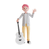 professional band player 3d images