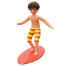 3d surfer emoji