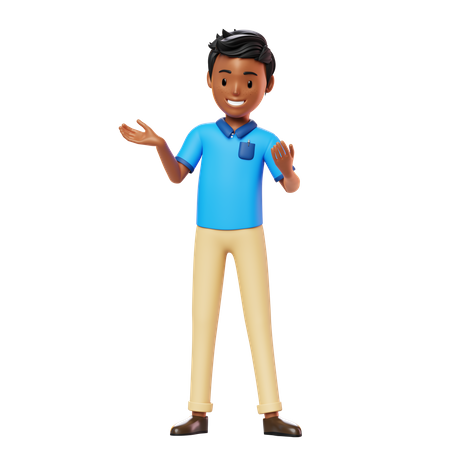 Man Talking to someone  3D Icon