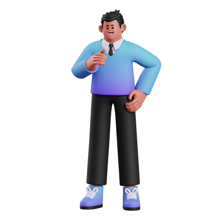 Man Talking To Someone  3D Icon