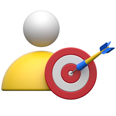 Man Target  3D Icon