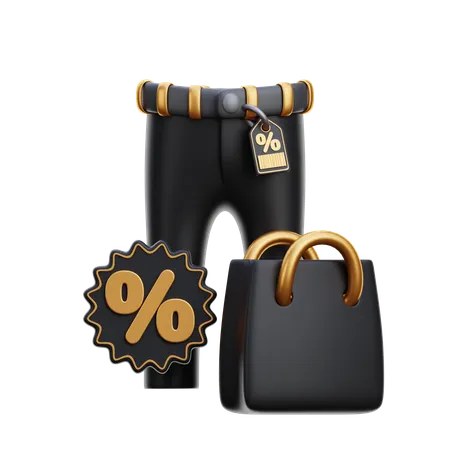 Man Trousers Sale  3D Icon