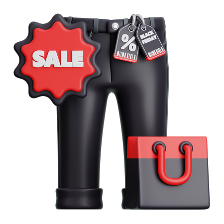 Man Trousers Sale  3D Icon