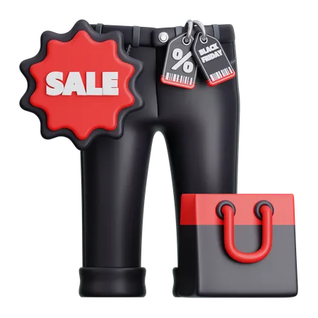 Man Trousers Sale  3D Icon