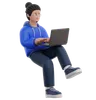 Man Typing On Laptop