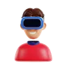 Man Wearing Vr Headset