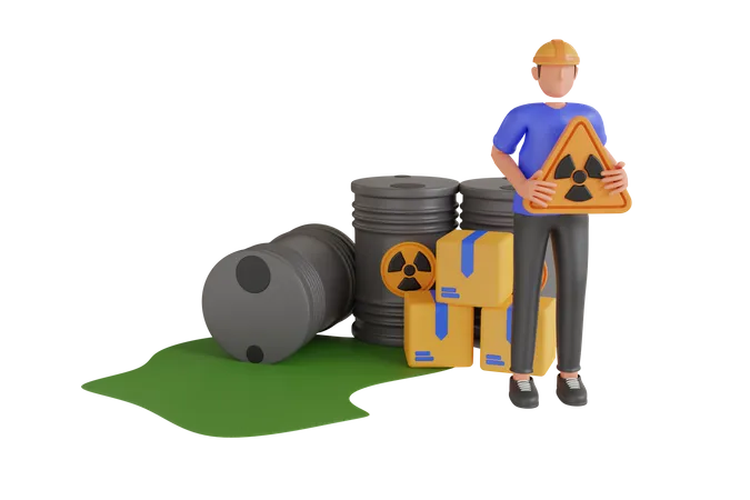 3 D Illustration Of Barrels Hazard Liquid Containers Toxic And Chemical Substances 3 D Illustration Of Hazardous Chemical Waste In Barrels 3D Illustration