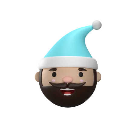 Christmas Light Blue Hat Gnome 3 D Illustration 3D Illustration