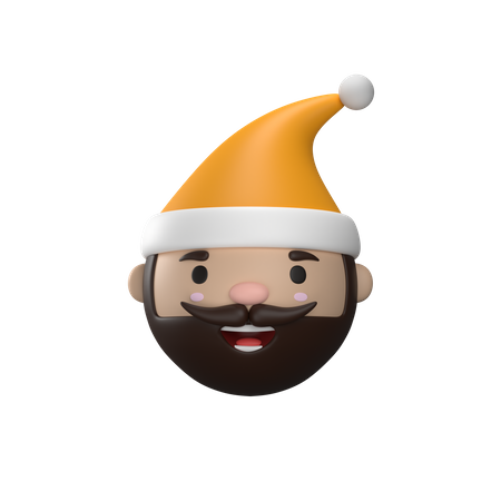 Man With Christmas Cap 3D Illustration