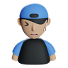 sick man emoji 3d