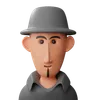 Man with hat avatar