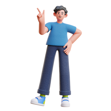 Man with idea  3D Icon