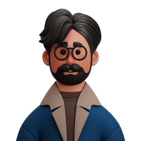 MAN WITH JACKET  3D Icon