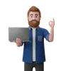man with notebook and OK sign