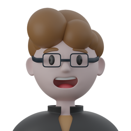 Man With Specs  3D Icon