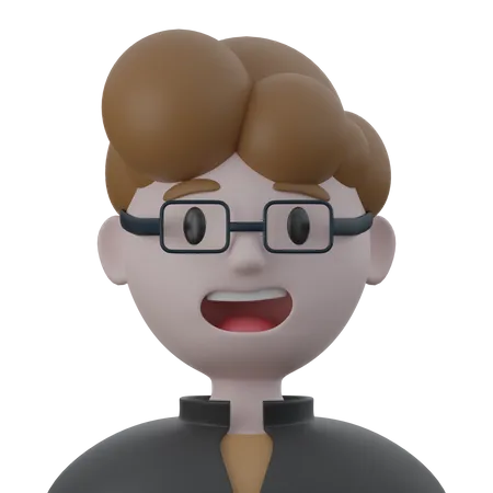 Man With Specs  3D Icon