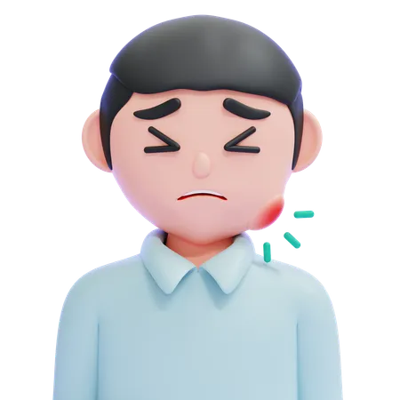 歯痛の男性  3D Icon