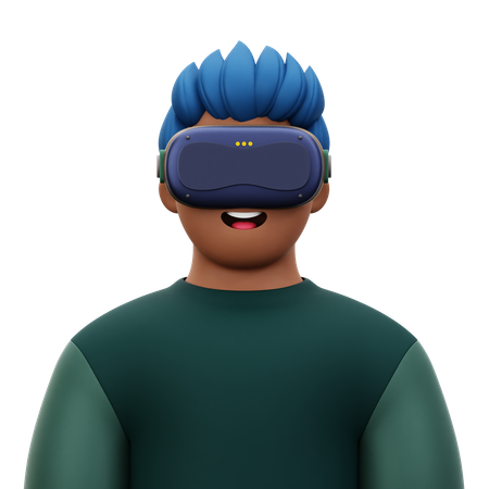 Man with VR  3D Icon