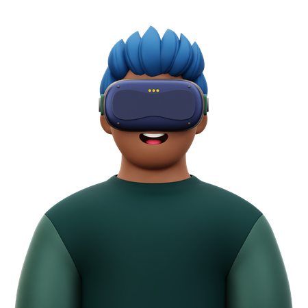 Man with VR  3D Icon