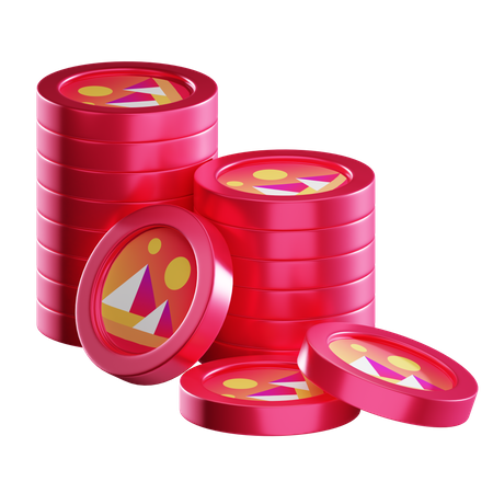 Mana Coin Stacks  3D Icon