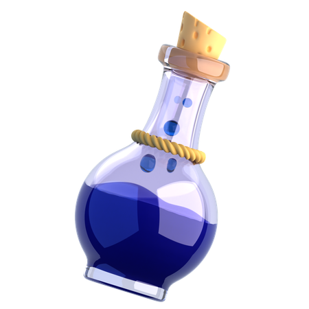 Mana Potion (Blue Potion)  3D Icon