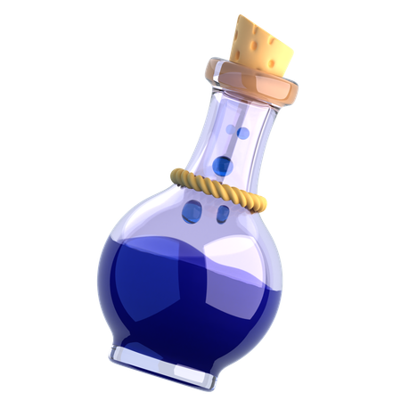 Mana Potion (Blue Potion) 3D Icon