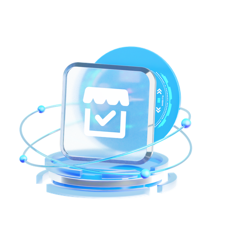 Manage Store  3D Icon