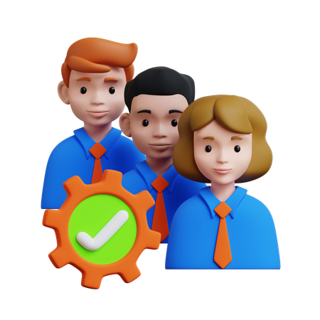 Management Team  3D Icon