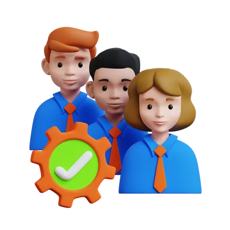 Management Team  3D Icon