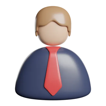 Businessman Avatar Person 3D Icon