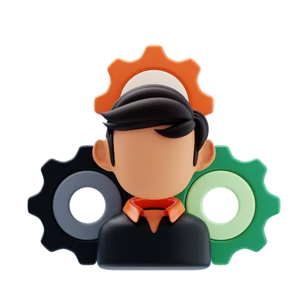 Manager  3D Icon