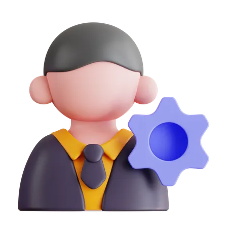 Manager  3D Icon