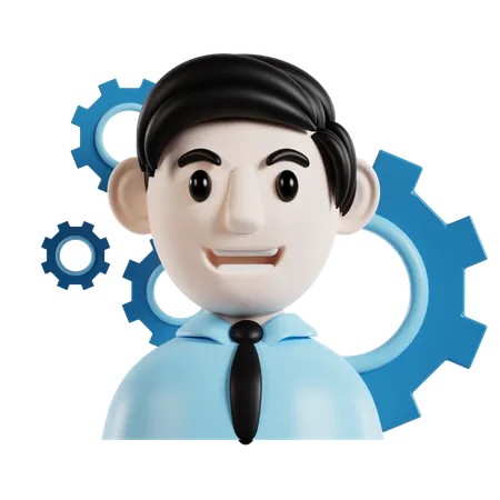 Manager Management  3D Icon