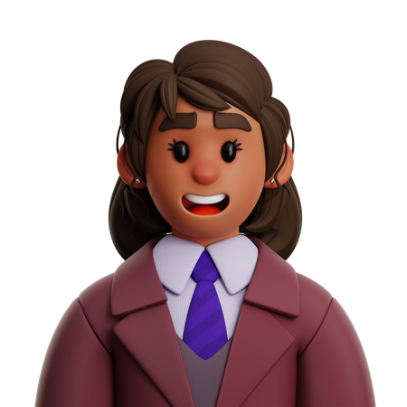 Manager Woman  3D Icon