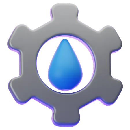 水の管理  3D Icon