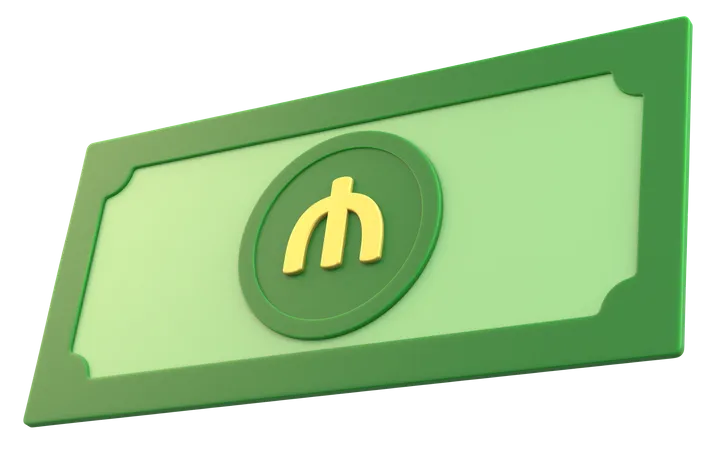 Manat-Geld  3D Icon