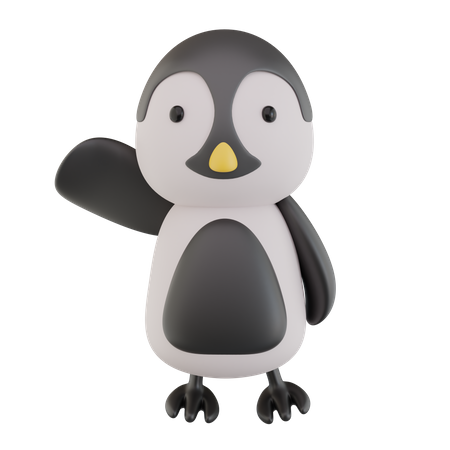 Manchot  3D Icon