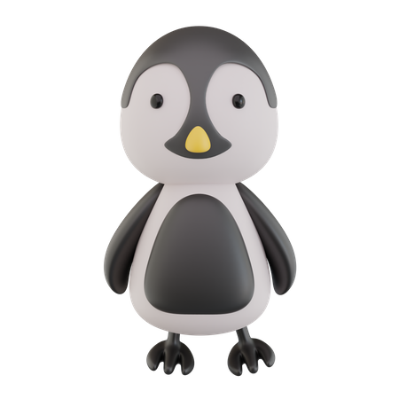 Manchot  3D Icon