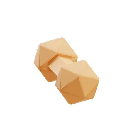 Mancuerna octogonal  3D Icon